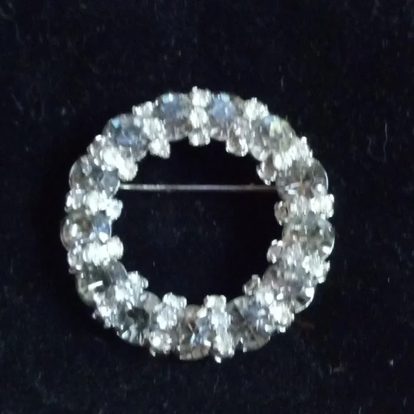 Warner Vintage Signed Circle Brooch Pin - Picture 7 of 9